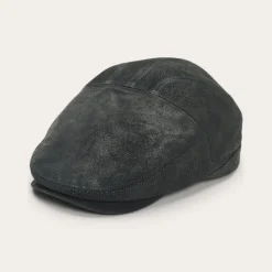 Clearance Stetson Hood Weathered Leather Ivy Cap Black