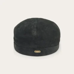 Clearance Stetson Hood Weathered Leather Ivy Cap Black