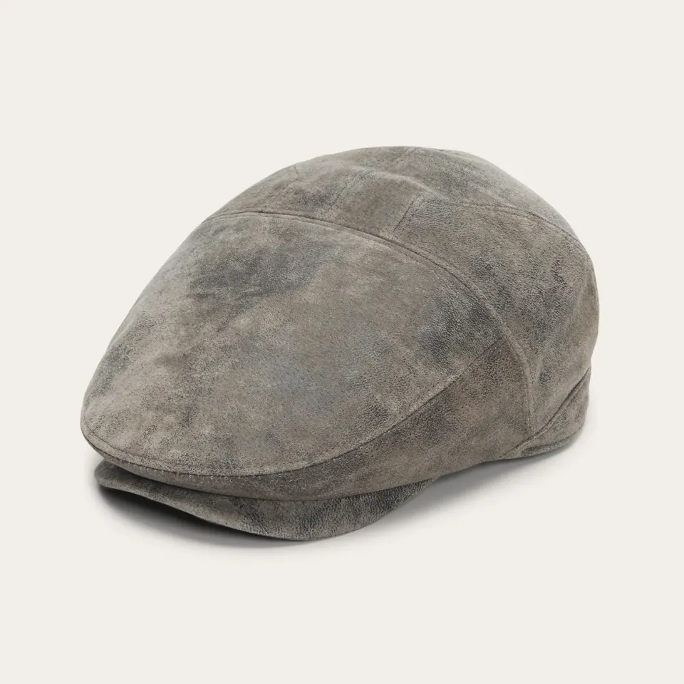 Best Stetson Hood Weathered Leather Ivy Cap Chocolate