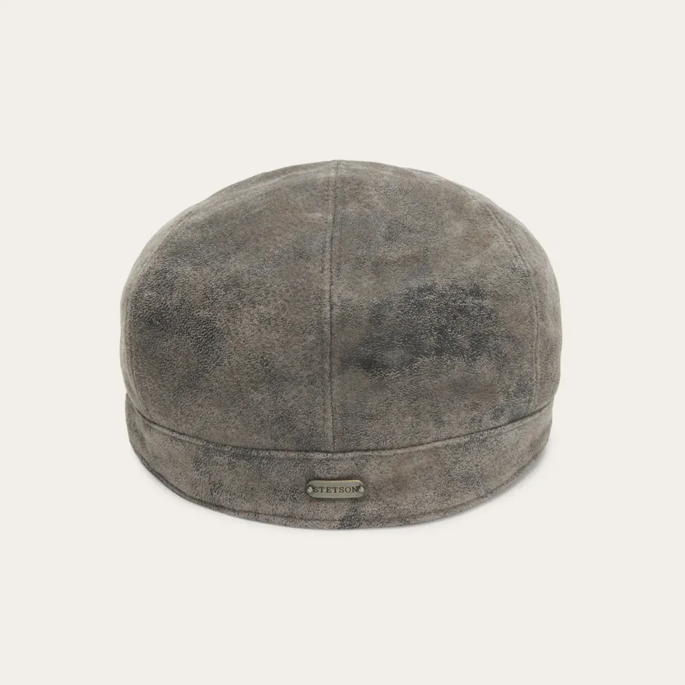 Best Stetson Hood Weathered Leather Ivy Cap Chocolate