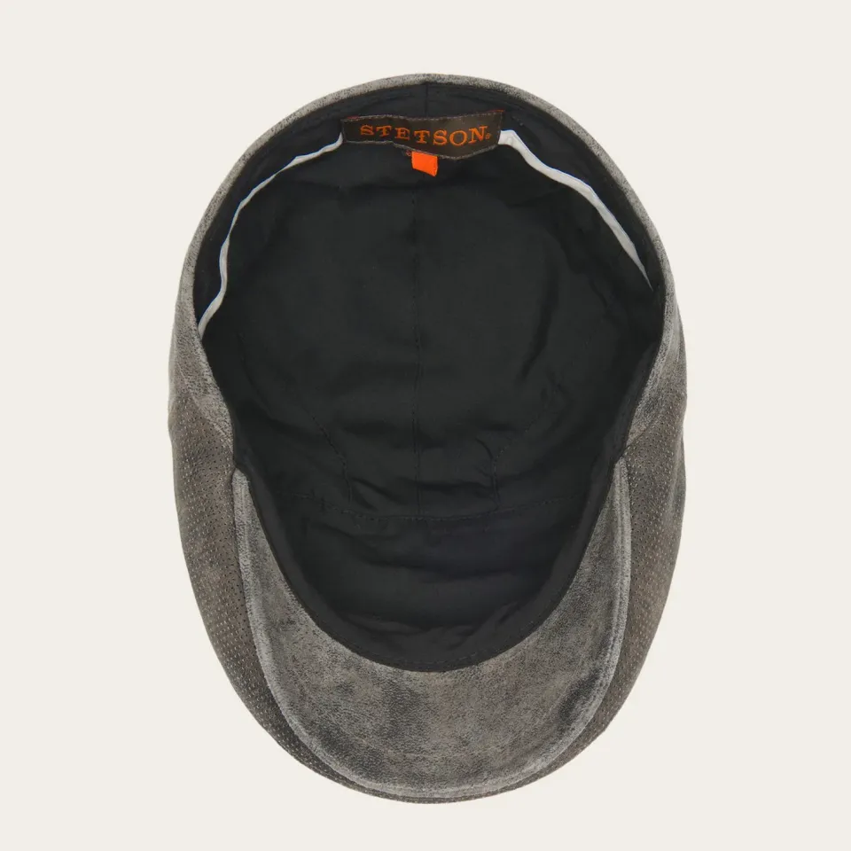 Best Stetson Hood Weathered Leather Ivy Cap Chocolate