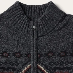 Hot Stetson Horizontal Aztec Cardigan Grey