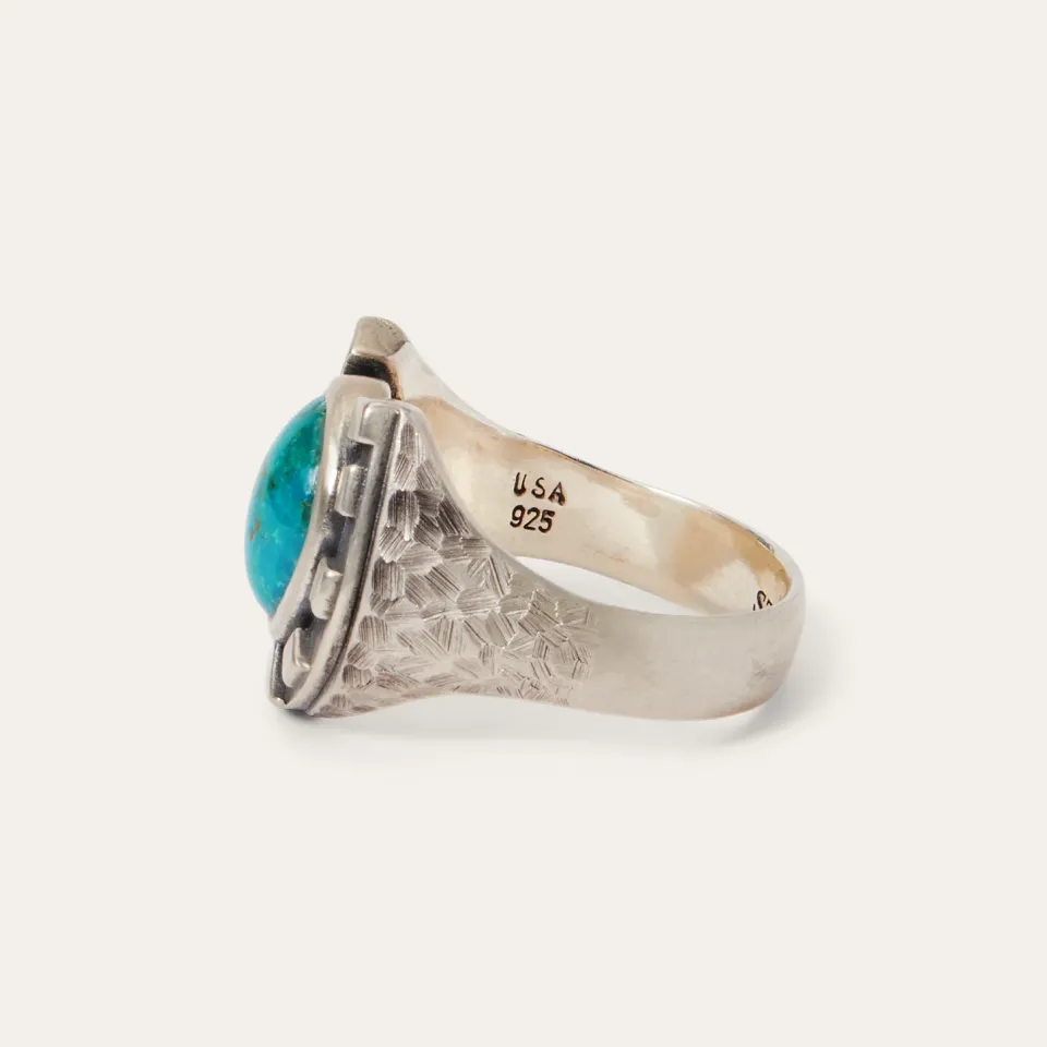 New Stetson Horseshoe Ring with Turquoise