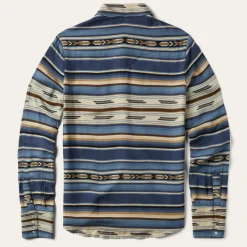 Outlet Stetson Indigo Serape Print Shirt Blue