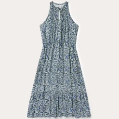 Discount Stetson Indigo Tapestry Print Prairie Dress Blue