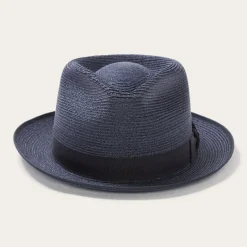 Clearance Stetson Inwood Hemp Fedora Navy