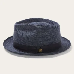 Discount Stetson Inwood Hemp Fedora Navy