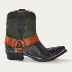 Stetson Jade Harness Ankle Boot Green