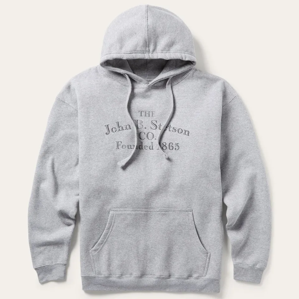 Hot Stetson John B. Co. Hooded Sweatshirt Grey