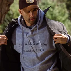 Hot Stetson John B. Co. Hooded Sweatshirt Grey