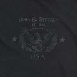 Outlet Stetson John B. Eagle Graphic Tee Black