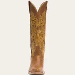 Sale Stetson Jules Hand Tooled Leather Boot Brown