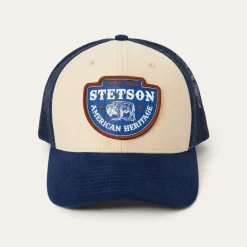 Sale Stetson Arrowhead Patch Trucker Cap Khaki