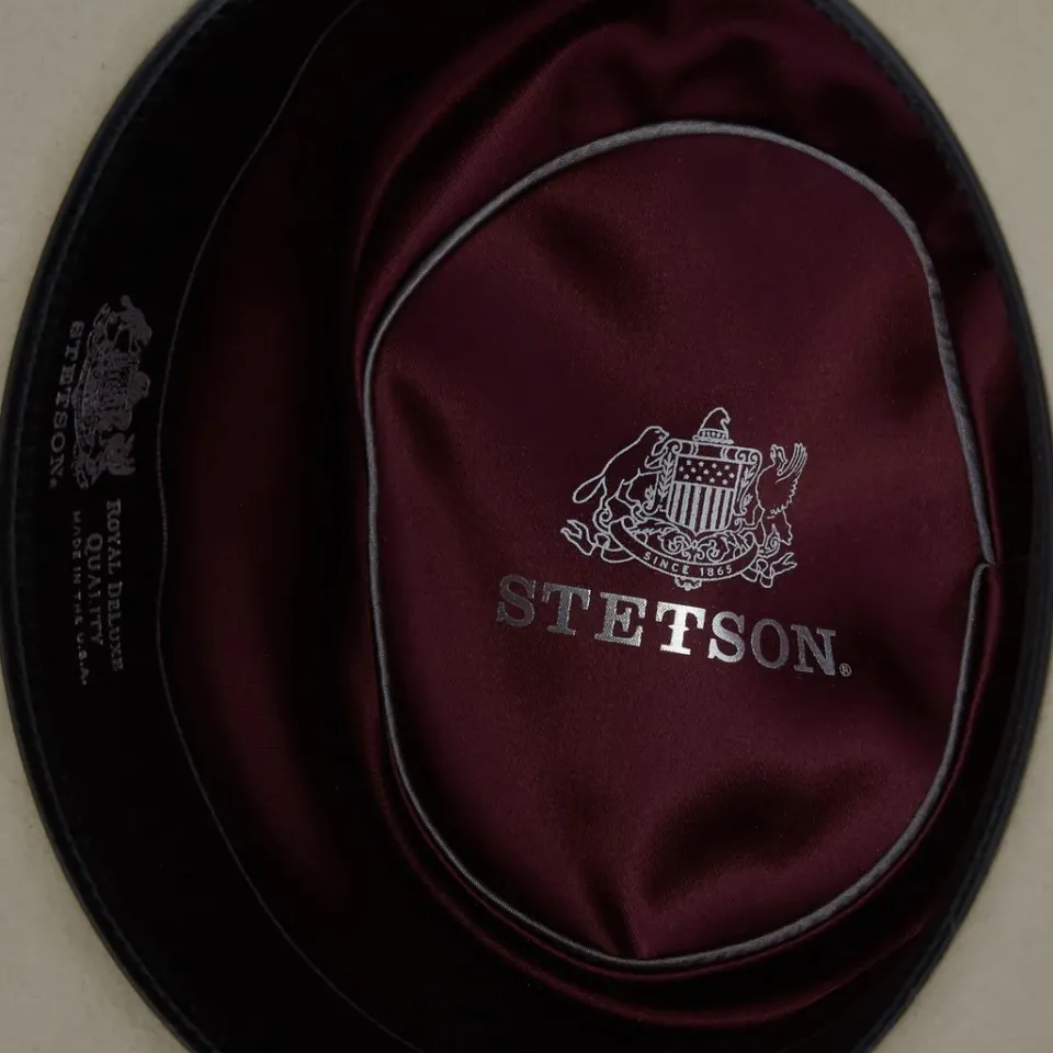 Hot Stetson Kings Row Firm Felt Hat Silver Grey