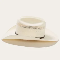 Hot Stetson Lobo 10X Straw Cowboy Hat Natural