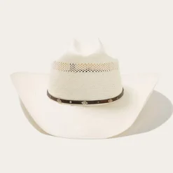 Stetson Lobo 10X Straw Cowboy Hat Natural