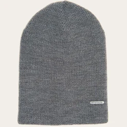 New Stetson Long Wool Beanie Grey
