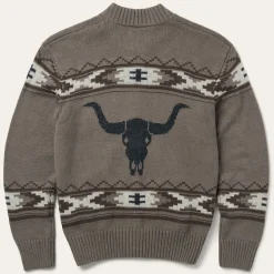 New Stetson Longhorn Cardigan Brown