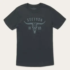 Stetson Longhorn Graphic Tee Black