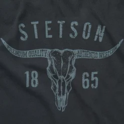 Stetson Longhorn Graphic Tee Black