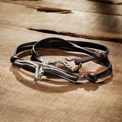 Outlet Stetson Longhorn Wrap Bracelet