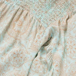 Online Stetson Mandala Print Peasant Blouse Blue