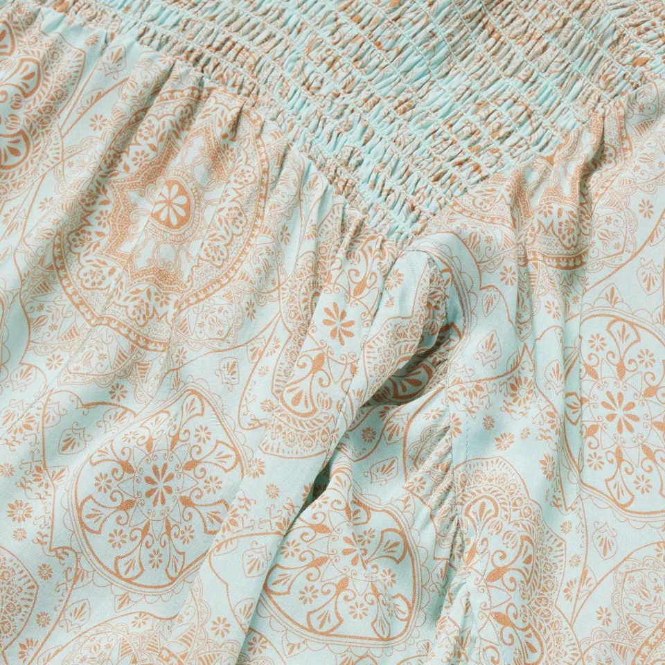 Online Stetson Mandala Print Peasant Blouse Blue