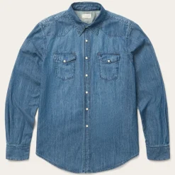 Online Stetson Medium Denim Shirt Blue