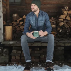 Discount Stetson Merino Wool Beanie Tanne