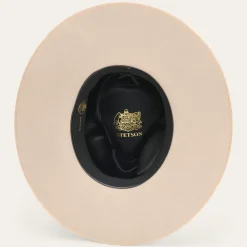 Sale Stetson Midtown Wide Flat Brim Hat Black