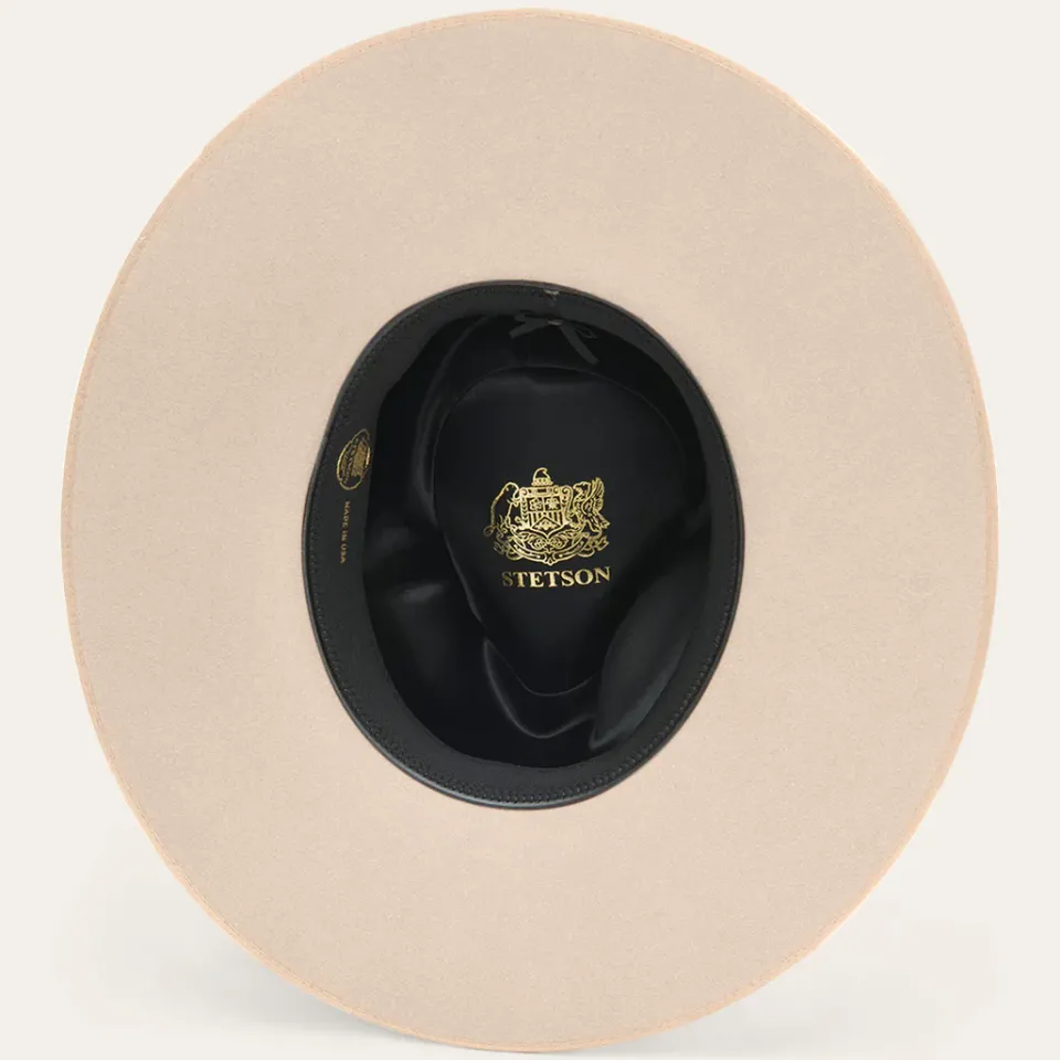 Sale Stetson Midtown Wide Flat Brim Hat Black