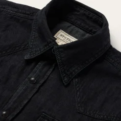 Sale Stetson Modern Denim Western Shirt Black