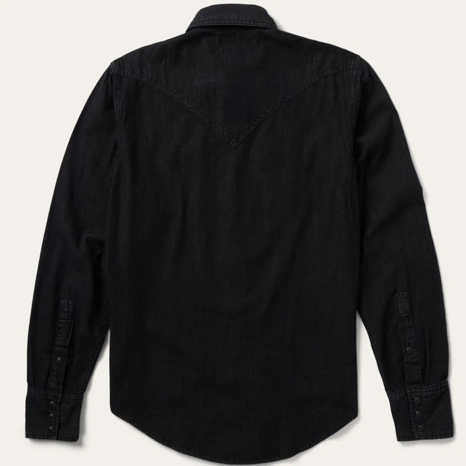 New Stetson Modern Denim Western Shirt Black