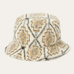Online Stetson Navajo Jersey Bucket Hat Off White / Beige