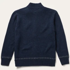New Stetson Navy Aztec Cardigan Blue