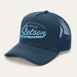 Sale Stetson Embroidered 1865 Trucker Cap Navy