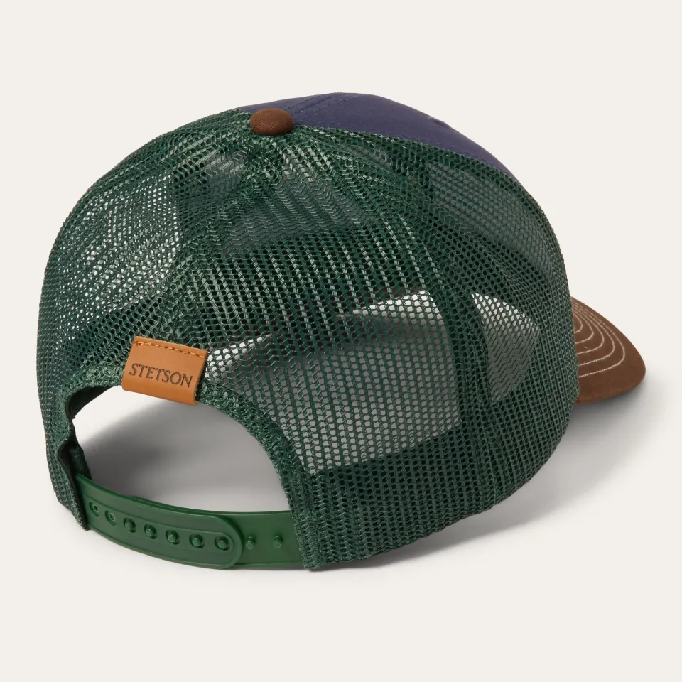 New Stetson Heritage Script Trucker Cap Navy