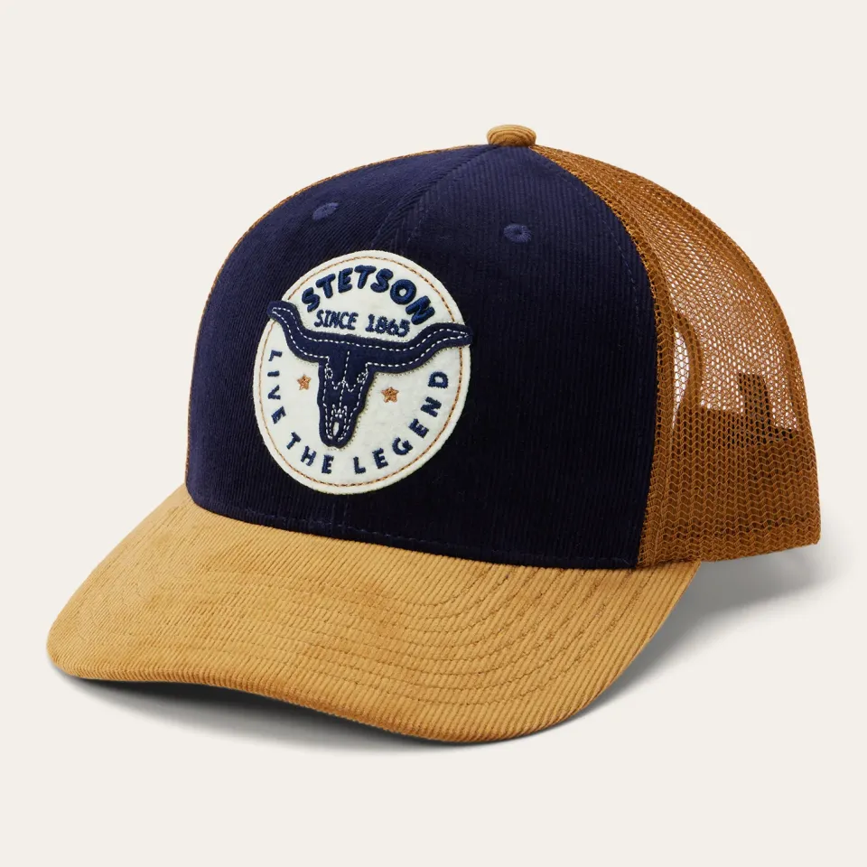 Best Stetson Longhorn Trucker Cap Navy