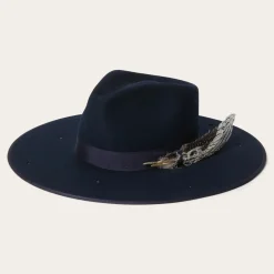 Outlet Stetson Night Sky Fedora Navy