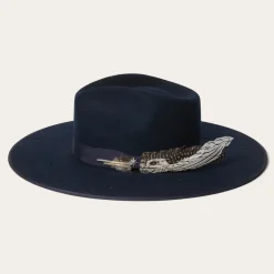 Outlet Stetson Night Sky Fedora Navy