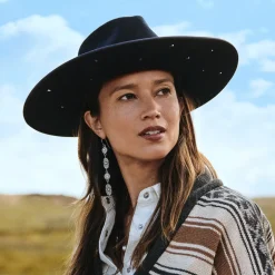 Online Stetson Night Sky Fedora Navy