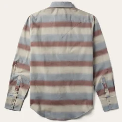 Hot Stetson Ombre Stripe Twill Shirt Wine