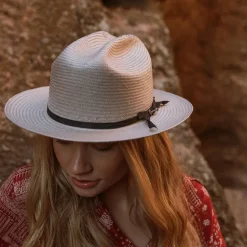 Clearance Stetson Open Road Straw Hat Taupe