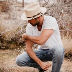 Outlet Stetson Open Road Straw Hat Silverbelly