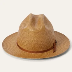 Discount Stetson Open Road Straw Hat Cognac
