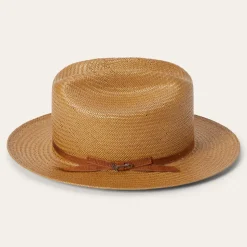 New Stetson Open Road Straw Hat Cognac