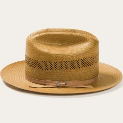 Online Stetson Open Road Vented Straw Cowboy Hat Cognac