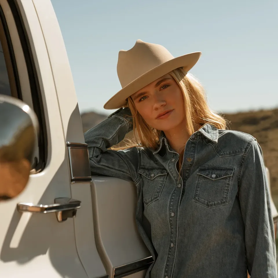 Stetson Open Road 6X Cowboy Hat Silverbelly