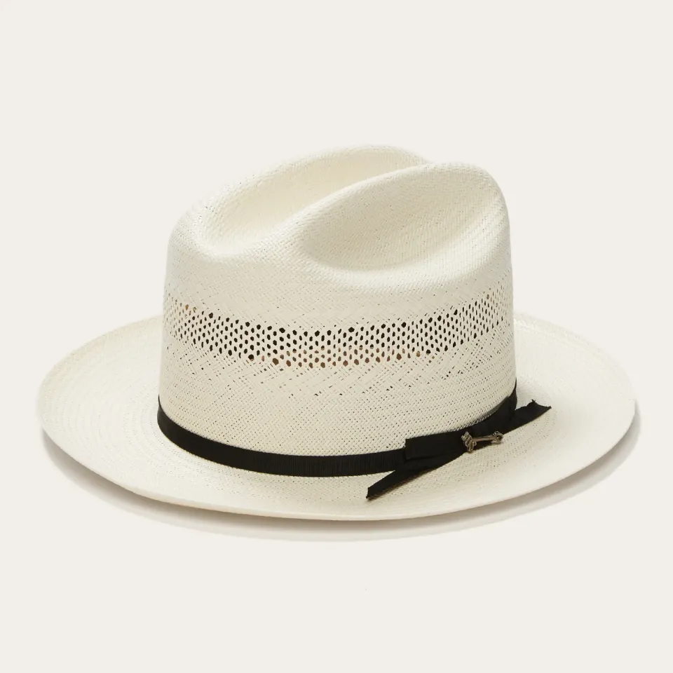 Clearance Stetson Open Road 10X Straw Cowboy Hat Natural