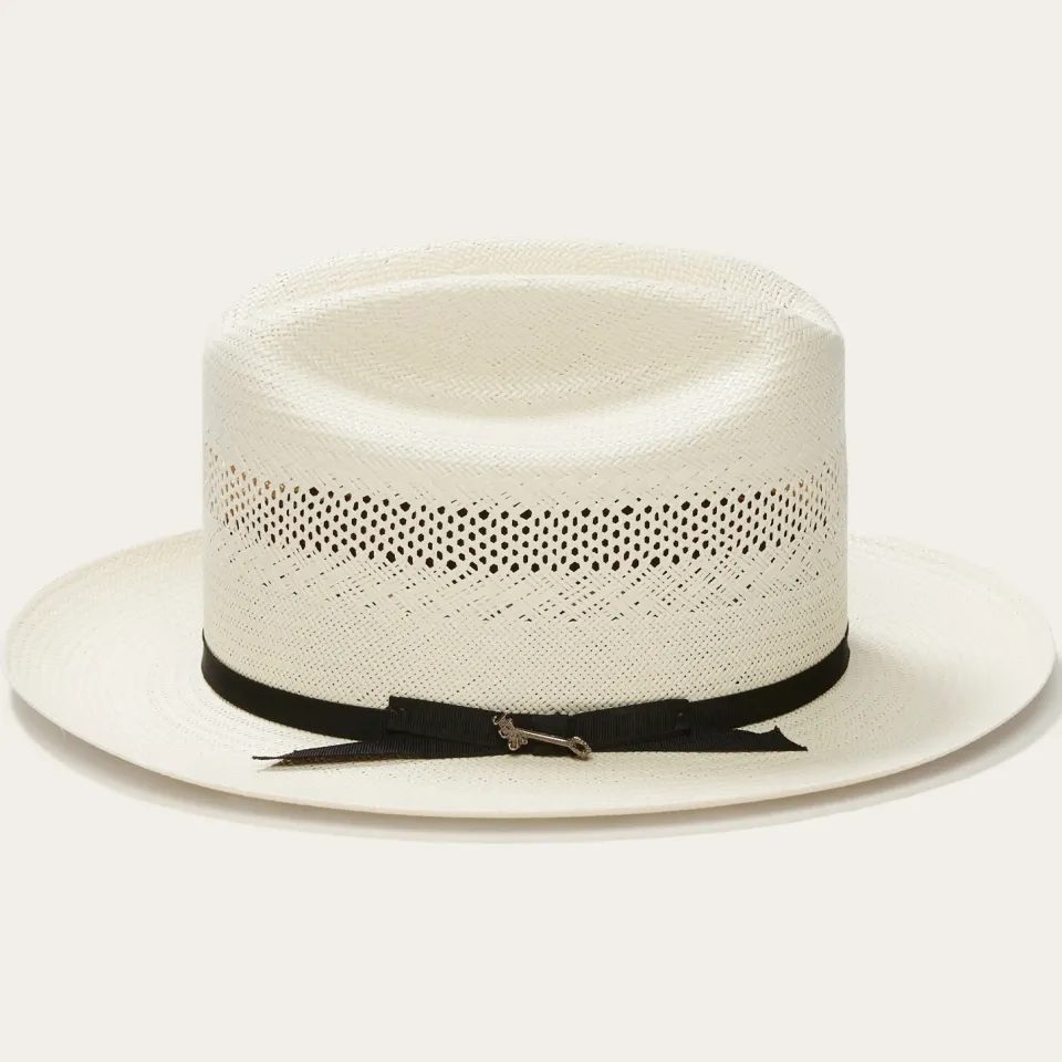 Clearance Stetson Open Road 10X Straw Cowboy Hat Natural